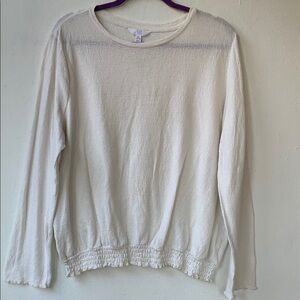 Time and Tru Cream Women's Sweatshirt